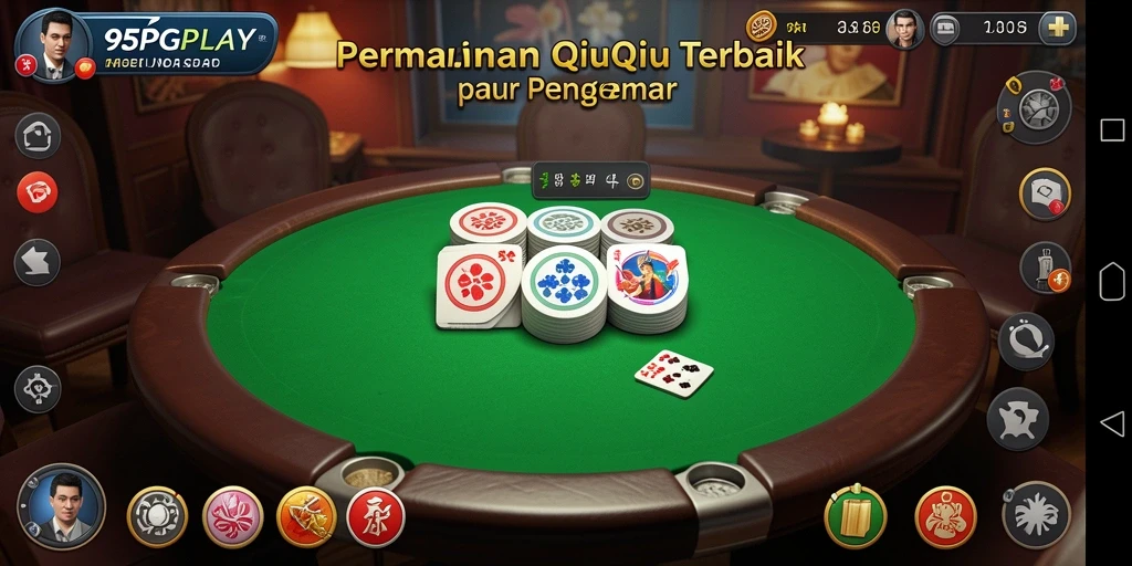Tampilan gameplay seru dalam permainan QiuQiu 95PGPLAY.